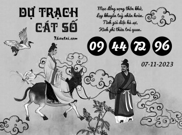 DỰ TRẠCH CÁT SỐ 07/11/2023