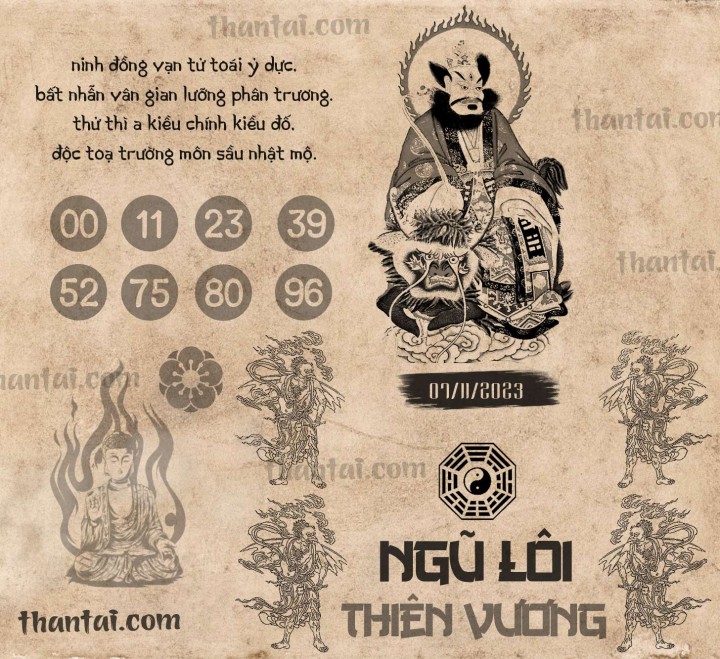 NGŨ LÔI THIÊN VƯƠNG 23/10/2023