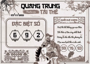 QUANG TRUNG TÁI THẾ 07/11/2023