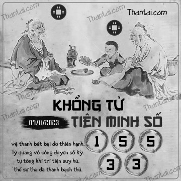 KHỔNG TỬ TIÊN MINH SỐ 07/11/2023