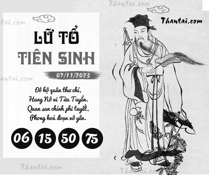 LỮ TỔ TIÊN SINH 23/10/2023