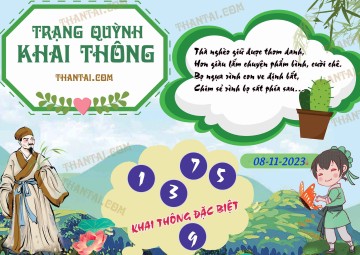 Trạng Quỳnh Khai Thông 08/11/2023