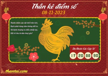 Thần Kê Điểm Số 08/11/2023