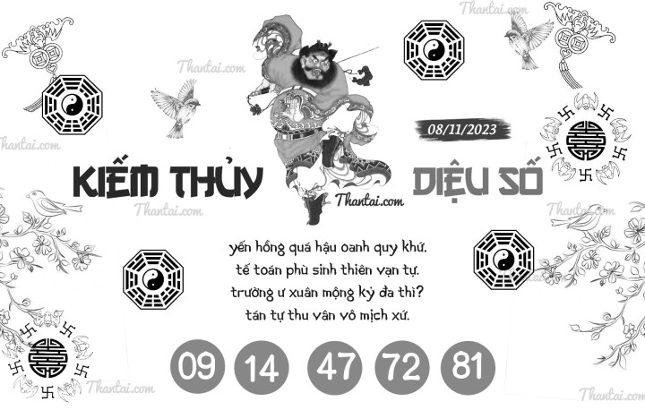 KIẾM THỦY DIỆU SỐ 24/10/2023
