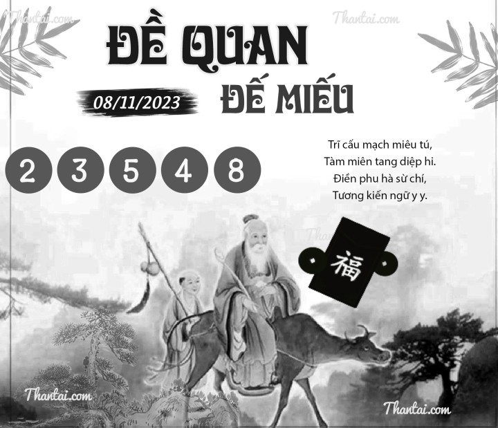 ĐỀ QUAN ĐẾ MIẾU 24/10/2023