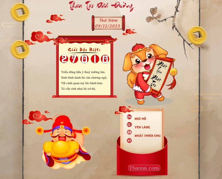 THẦN TÀI DẪN ĐƯỜNG 25/10/2023