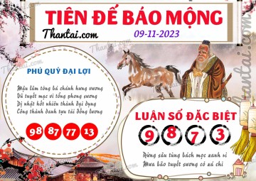 Tiên Đế Báo Mộng 09/11/2023