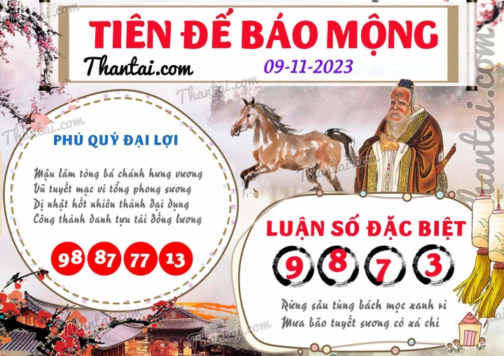 Tiên Đế Báo Mộng 25/10/2023