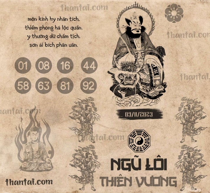 NGŨ LÔI THIÊN VƯƠNG 25/10/2023