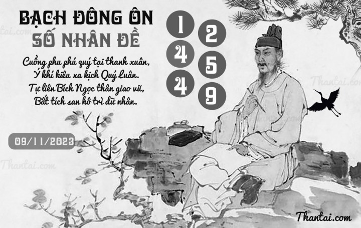 BẠCH ĐÔNG ÔN 25/10/2023
