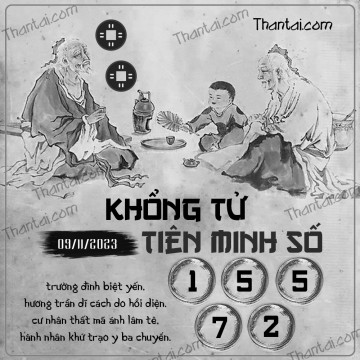 KHỔNG TỬ TIÊN MINH SỐ 09/11/2023