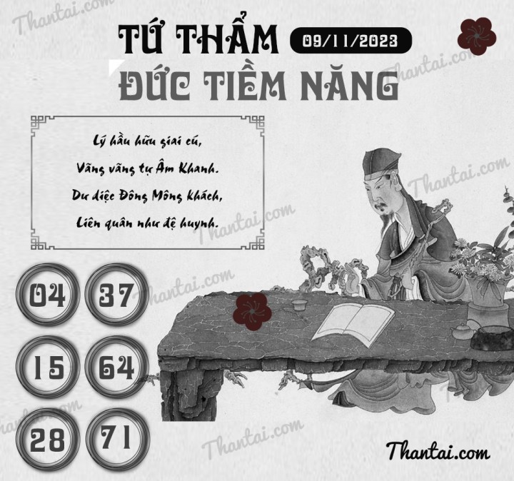 TỨ THẨM ĐỨC TIỀM NĂNG 25/10/2023