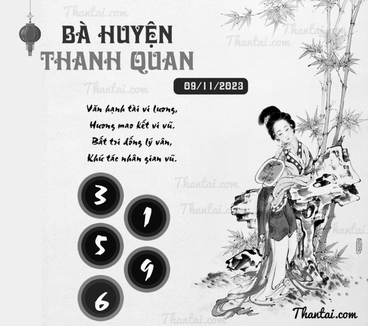 BÀ HUYỆN THANH QUAN 25/10/2023