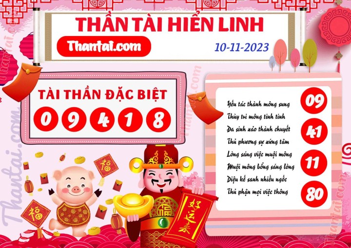 THẦN TÀI HIỂN LINH 26/10/2023