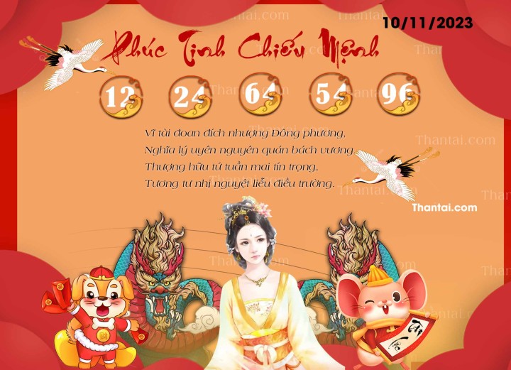 Phúc Tinh Chiếu Mệnh 26/10/2023