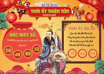 Thái Ất Thiên Tôn 10/11/2023