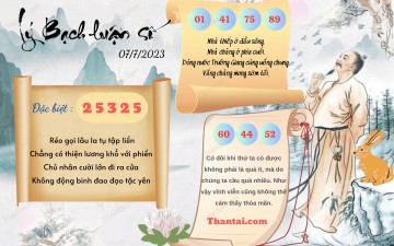 Lý Bạch Luận Số 07/07/2023