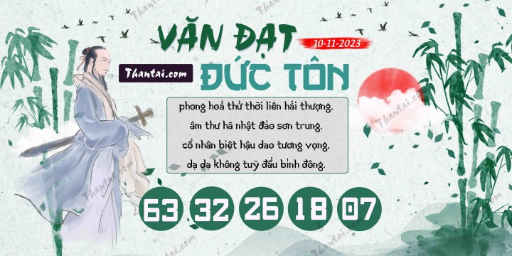 Văn Đạt Đức Tôn 26/10/2023