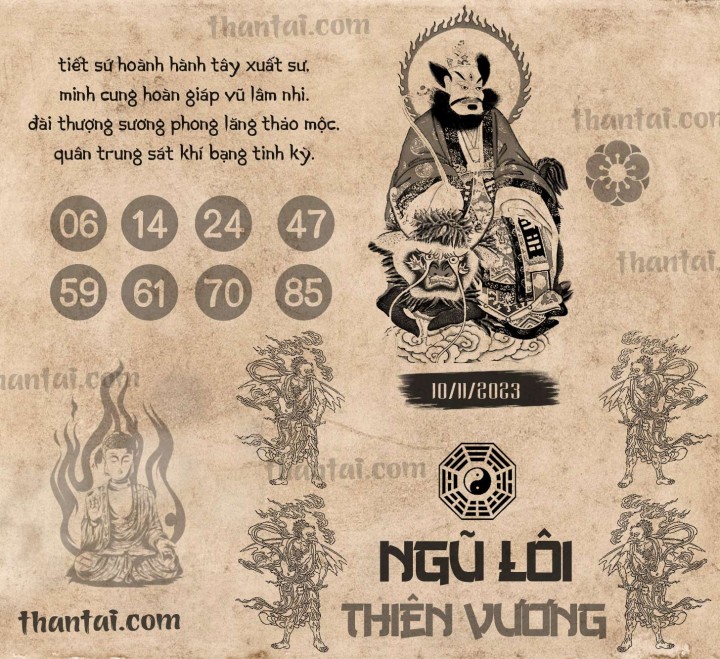 NGŨ LÔI THIÊN VƯƠNG 26/10/2023