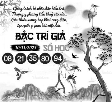 BẬC TRÍ GIẢ SỐ HỌC 10/11/2023