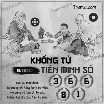 KHỔNG TỬ TIÊN MINH SỐ 10/11/2023