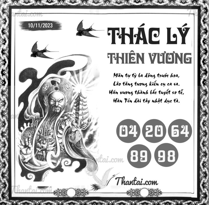 THÁC LÝ THIÊN VƯƠNG 26/10/2023