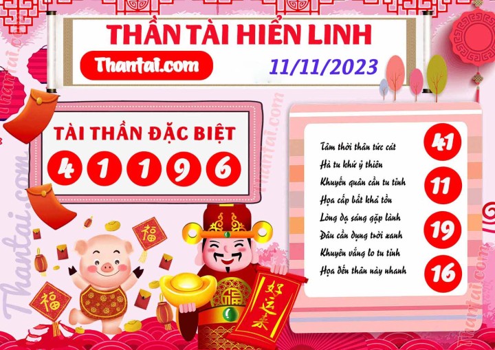 THẦN TÀI HIỂN LINH 27/10/2023