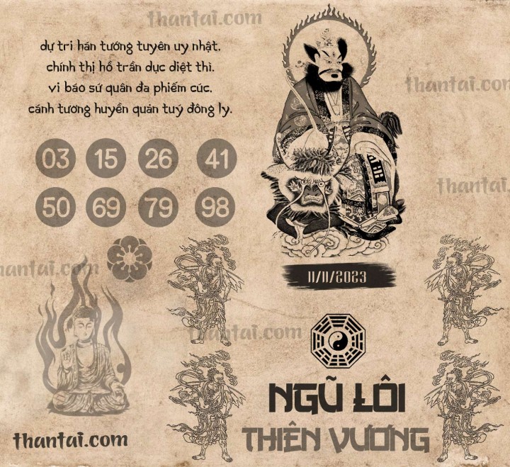 NGŨ LÔI THIÊN VƯƠNG 27/10/2023