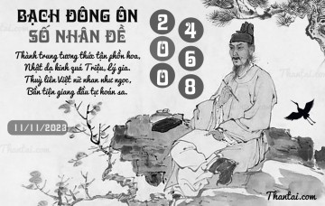 BẠCH ĐÔNG ÔN 11/11/2023