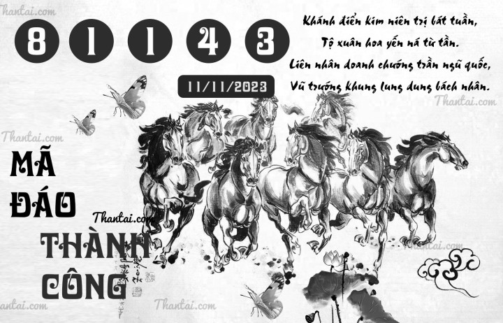 MÃ ĐÁO THÀNH CÔNG 27/10/2023