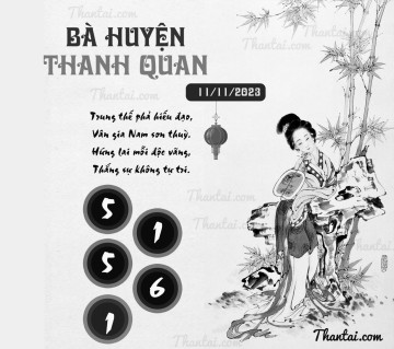 BÀ HUYỆN THANH QUAN 11/11/2023