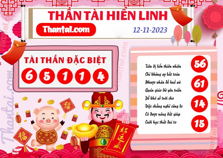 THẦN TÀI HIỂN LINH 28/10/2023