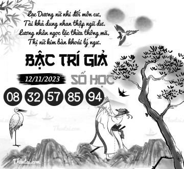 BẬC TRÍ GIẢ SỐ HỌC 12/11/2023