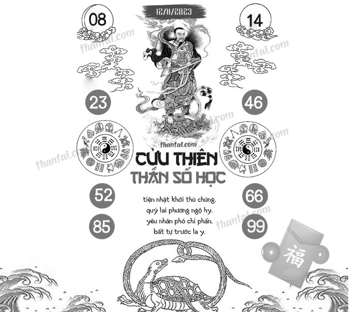 CỬU THIÊN THẦN SỐ HỌC 28/10/2023