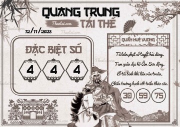 QUANG TRUNG TÁI THẾ 12/11/2023