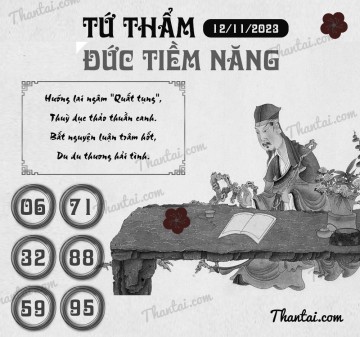 TỨ THẨM ĐỨC TIỀM NĂNG 12/11/2023