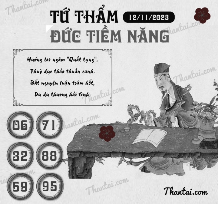 TỨ THẨM ĐỨC TIỀM NĂNG 28/10/2023