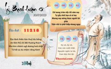 Lý Bạch Luận Số 10/07/2023