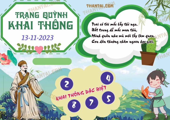 Trạng Quỳnh Khai Thông 29/10/2023