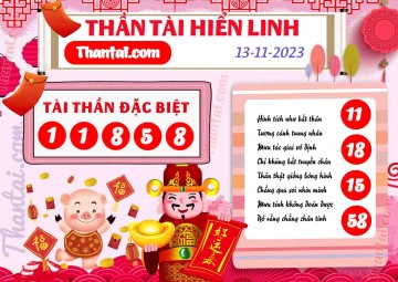 THẦN TÀI HIỂN LINH 13/11/2023