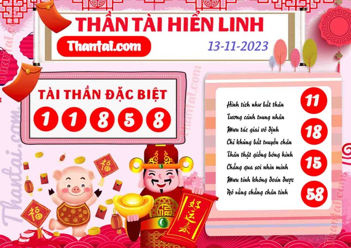 THẦN TÀI HIỂN LINH 29/10/2023