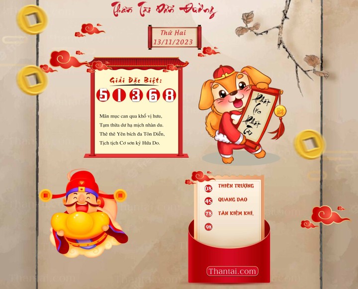 THẦN TÀI DẪN ĐƯỜNG 29/10/2023