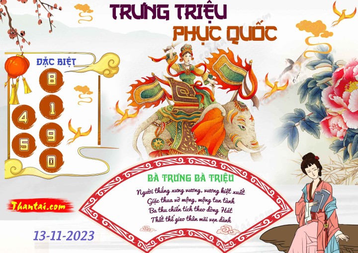 Trưng Triệu Phục Quốc 29/10/2023