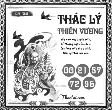 THÁC LÝ THIÊN VƯƠNG 13/11/2023