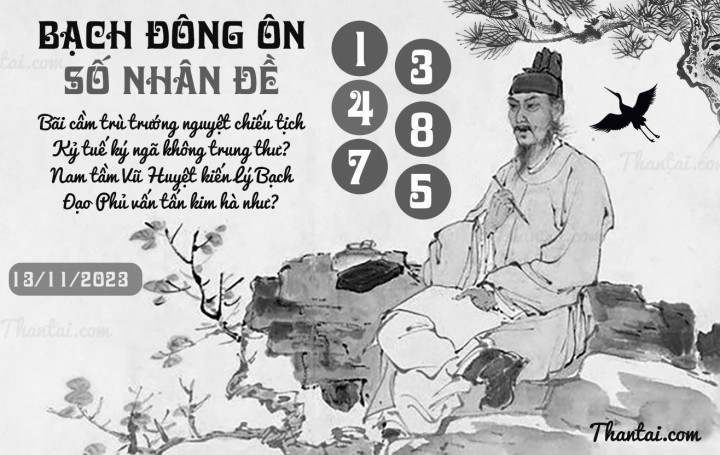 BẠCH ĐÔNG ÔN 29/10/2023