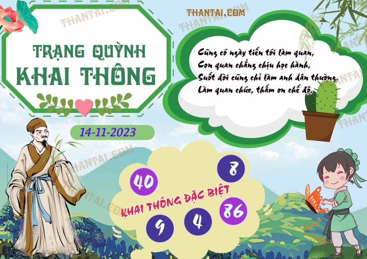 Trạng Quỳnh Khai Thông 30/10/2023
