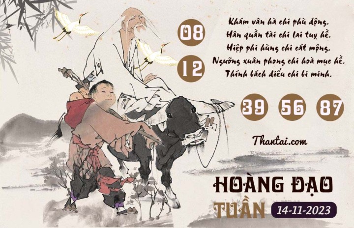 HOÀNG ĐẠO TUẦN 30/10/2023