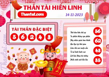 THẦN TÀI HIỂN LINH 14/11/2023