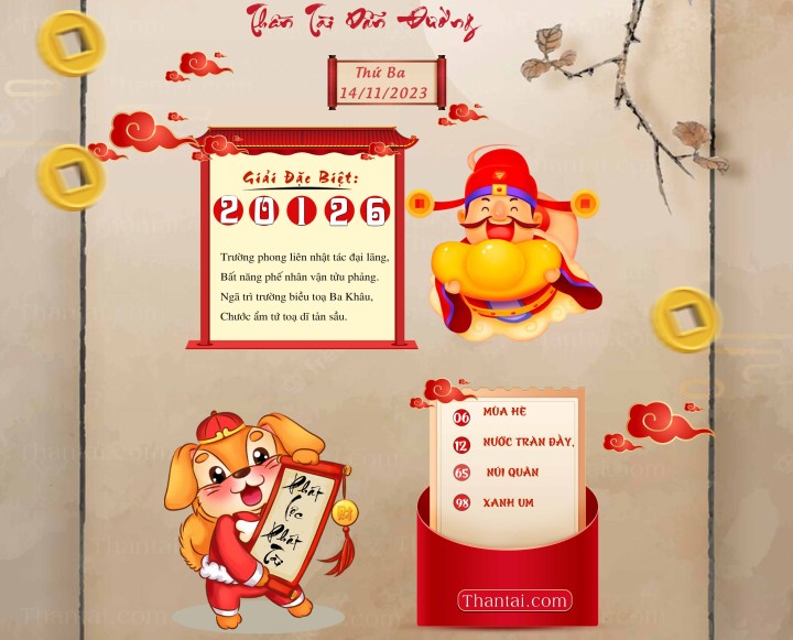 THẦN TÀI DẪN ĐƯỜNG 30/10/2023