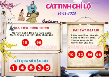 CÁT TINH CHỈ LỘ 14/11/2023